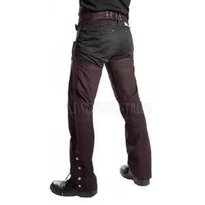 Pantalon en cuir pour hommes fabrication pakistanaise Logo imprimé personnalisé Pantalon en cuir gay en coton pour taille adulte - Product Image 6