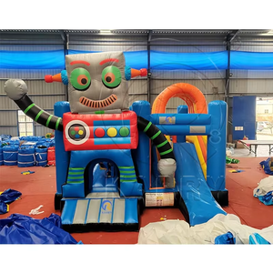 Factory Price Blue Inflatable Bouncy Castle Durable PVC Outdoor Party Jumping Castle Large Inflatable <b>Trampoline</b> for Kids - Product Image 4