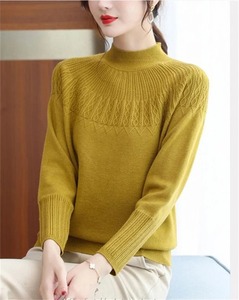 Sudadera CON CAPUCHA DE Cachemira de Color sólido de Otoño de alta calidad, suéter de punto para mujer, suéter holgado informal con capucha de punto de Cachemira - Product Image 1