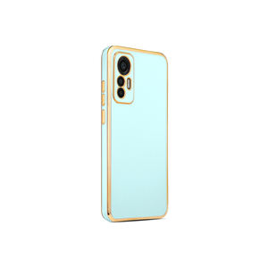 Étui de téléphone en silicone bleu clair de luxe à motif d'écorce pour Xiaomi Mi 12 Lite, coque de protection fine, douce, en TPU, doublée INS, 7 Plus 11Pro - Product Image 1