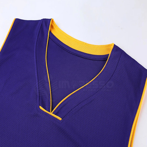 Uniforme de basket-ball pour hommes sans manches, personnalisé, de haute qualité, 100% polyester respirant, 300g, meilleur design, toutes saisons, sport - Product Image 2