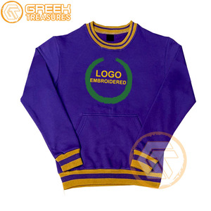 Sudadera bordada de lana de algodón Omega personalizada Fraternidad de alta calidad griega Psi hombres sudaderas transpirables Sorority - Product Image 1