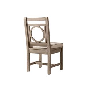 Kingsley The Addison Luxury Outdoor <b>Teak</b> Dining Arm <b>Chair</b> Circle Back Solid Wood Garden Hotel Resort Furniture collection - Product Image 5