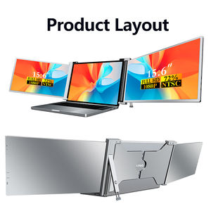 Ноутбук с тремя экранами, процессор Core i7, Windows 11, сенсорный экран, частота обновления 120 Гц, SSD-накопитель, дизайн с двумя экранами для бизнеса и офиса - Product Image 2