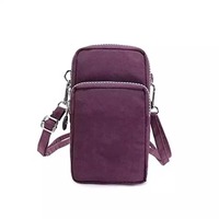 Petit sac à bandoulière en cuir pour téléphone portable à écran tactile
