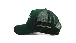 Sombreros de camionero verdes de 5 paneles Gorra deportiva de alta calidad, gorras de camionero al por mayor fabricadas en tela OEM en Vietnam - Product Image 3