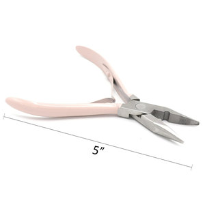 Handtied Hair Extension Tool Kit Pink Beads Pulling Loop and <b>Hook</b> Tool Weft Extension Tools Kit Hair Extension Pliers Kit - Product Image 5