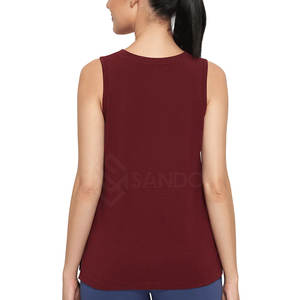 Vente chaude Femmes Débardeur Sans Manches Dernier Style Respirant Coton Polyester Gym Fitness Porter Style Décontracté - Product Image 2