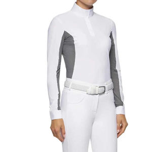 Nueva chaqueta ecuestre de manga larga personalizable para competición de carreras ecuestres para mujer, Tops para montar a caballo - Product Image 6