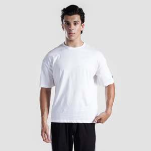 Camiseta GA Prime 100% Algodón Jersey para Entrenamiento en el Gimnasio - Color Blanco - Product Image 1