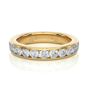 แหวนเพชรแท้รับรองคุณภาพจากซัพพลายเออร์อินเดีย พร้อมเพชรทรงกลมคลาสสิก แหวนเพชรขายดีจากผู้ส่งออกอินเดีย - Product Image 3