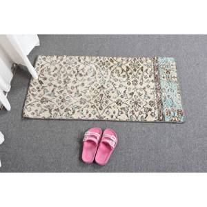 Tradicional Beige azul 1,6x3,2 pies alfombra de retazos de lana estilo turco alfombra de sala de estar con respaldo de látex para adolescentes tamaño 9x12 - Product Image 5