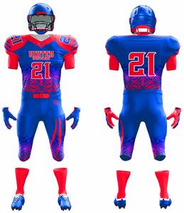 Uniforme personnalisé de football américain pour hommes taille plus maillot et pantalon de sublimation personnalisés et respirants - Product Image 3