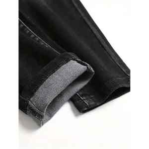 Collection de jeans modernes à coupe slim, teinture personnalisée, aspect vintage, tissu flexible de haute qualité, nouvelle arrivée, vente en gros - Product Image 5