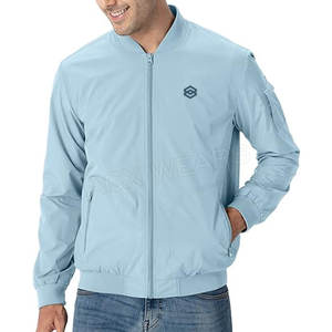 Chaqueta de bombardero para hombre con logotipo personalizable al mejor precio para invierno, ropa informal para exteriores, cuello levantado con MOQ bajo - Product Image 3