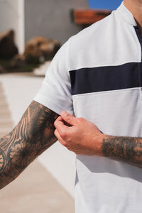 Style Hip Hop le plus à la mode hommes tenue d'été ensemble grande taille décontracté survêtement tricoté avec imprimé t-shirt et pantalon - Product Image 4