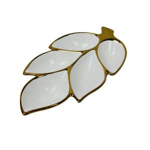 ชามเสิร์ฟใบแฟนซีชามอลูมิเนียมสีเงินสำหรับใช้ในบ้านและตกแต่งบ้านและเสิร์ฟอาหาร - Product Image 2