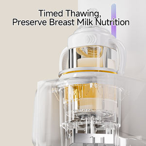 Calentador de Leche para Bebés, Suministros de Alimentación 2 en 1, Mezclador y Agitador de Fórmula para Bebés con Función Termostática, Hervidor Eléctrico de Vidrio - Product Image 4