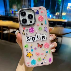 Custodie personalizzate 2-Tone antiurto <span class=keywords><strong>Cover</strong></span> cellulare per ragazze per iPhone 16 15 Plus Pro Max per iPhone 15 pittura unica - Product Image 2