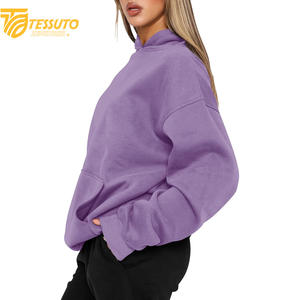 เสื้อครอปไซส์ใหญ่พิเศษสำหรับผู้หญิงเสื้อมีฮู้ดแฟชั่นผ้าฝ้าย100% สั้นโอเวอร์ไซส์สำหรับผู้หญิง - Product Image 5