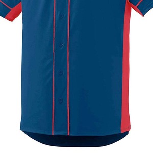 Venta al por mayor personalizado bordado Logo pulóver transpirable béisbol desgaste 100% poliéster nuevo estilo béisbol Jersey con botón - Product Image 3