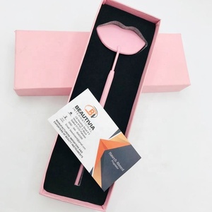 Couleur rose de miroir de cils d'acier inoxydable en forme de lèvre professionnelle pour l'utilisation d'extension de cils - Product Image 1