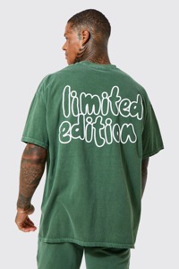 Conjunto de camiseta y pantalones cortos de lavado ácido de gran tamaño de punto personalizado Unisex patrón de cuadros Vintage para comodidad de verano de hombres y mujeres - Product Image 2