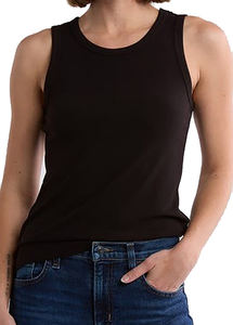 Camiseta sin mangas de entrenamiento de secado rápido ajustada para mujer, 100% de algodón, logotipo personalizable, Base de punto sostenible, longitud corta, Parte delantera BD - Product Image 5