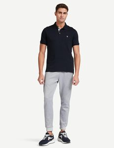 Logo professionnel le plus vendu imprimé en coton pour hommes pour Polo T-Shirt coupe régulière à manches courtes motif uni texturé - Product Image 2