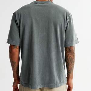 T-shirt pour homme 100% coton-Variété de couleurs unies et de tailles multiples toutes saisons lavage facile séchage rapide respirant anti-rétrécissement - Product Image 4