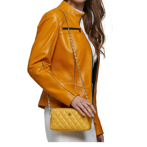 Veste en cuir de motard pour femme OEM en cuir de vache, fermeture éclair, respirante, moto, coupe ajustée, légère, vêtements de sécurité pour moto d'hiver - Product Image 5