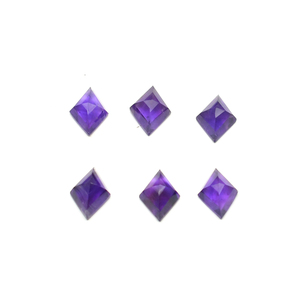 Pierre précieuse à facettes en forme de cerf-volant en améthyste africaine violet profond naturel 14X10 MM taille calibrée plus de tailles disponibles pierre précieuse en vrac - Product Image 2