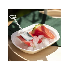 Ensemble de cuillères en métal cuillère à café couverts à dessert vaisselle de cuisine 4.7 pouces en acier inoxydable 4 cuillères et 4 fourchettes - Product Image 5