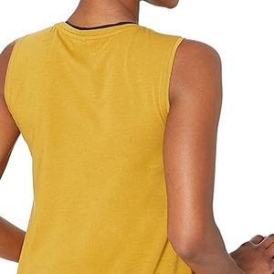 Venta al por mayor de algodón para mujer camiseta sin mangas transpirable corta ropa de verano de alta calidad Logotipo de moda y diseño de impresión - Product Image 5