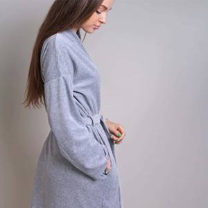 Womens Terry Cloth Bathrobe Coats - Absorbent and Comfortable - Ideal for Post-<b>Shower</b> Wear - Product Image 3