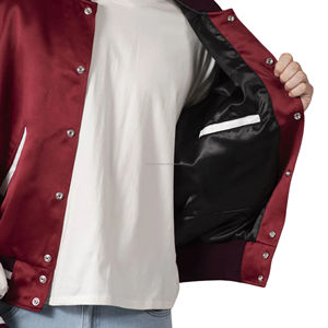 Proveedor Mayorista de Chaquetas Varsity Americanas Vintage Personalizadas, Unisex, con Parches, Transpirables, Brillantes y Ligeras, para Equipos de Béisbol - Product Image 6