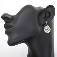 Boucles d'oreilles chandelier en forme de tournesol Golden Spear, en argent 925, style ethnique, bijoux pour femmes, porte-bonheur