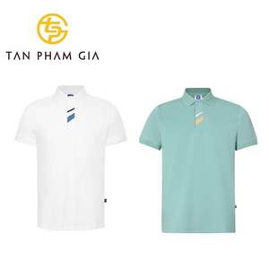 Polos de poliéster Tan Pham Gia Premium para hombre, Camisetas interiores de verano a un precio razonable, Polo de punto Premium - Product Image 1