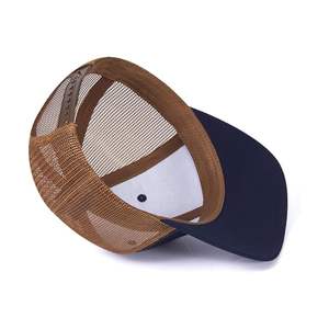 หมวกผ้าฝ้ายโพลีเอสเตอร์6แผงด้านหลังตาข่ายปีกโค้งดีไซน์ตามสั่งหมวกผ้าฝ้ายโพลีเอสเตอร์ภาษีต่ำโรงงานเวียดนาม - Product Image 3