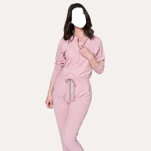 Uniformes Médicos para Mujer, Cómodos y a la Moda, Conjuntos de Uniformes Médicos Transpirables de Spandex, Parte Superior y Pantalones Jogger, Color Personalizado para Enfermería - Product Image 5