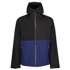 แจ็กเก็ตซอฟต์เชลล์สองโทนสีสำหรับผู้ชายเสื้อแจ็กเก็ตผู้ชายผ้านุ่มกันรอยข่วนทนทานดีไซน์ตามสั่ง - Product Image 2