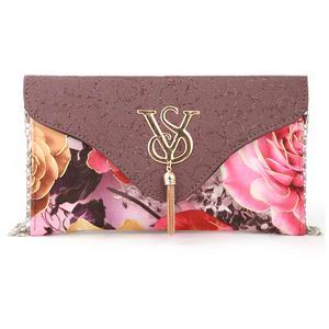 Pochette à fleurs pour femme (1875) - Violet foncé - Product Image 3