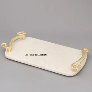 ถาดหินอ่อนทำมือคุณภาพพรีเมียม พร้อมขาตั้งโลหะดีไซน์เนอร์ สำหรับอุปกรณ์โรงแรม ถาดเสิร์ฟ ดีไซน์สร้างสรรค์ ในราคาที่ยอมรับได้ - Product Image 4