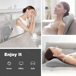 หมอนนวดเนื้อเยื่อคอและไหล่แบบใช้ความร้อนที่3D โดยใช้กลไกการนวดเพื่อความสบายและบรรเทาได้ตามต้องการ - Product Image 1
