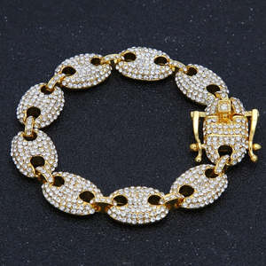 Pulsera de Cadena Cubana con Diamantes Moissanite VVS1, Joyería Fina, Certificación IGI, Pulsera de Cadena y Eslabones para Hombre, Regalo - Product Image 3