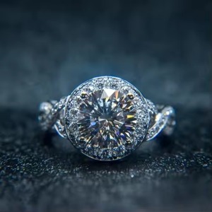 6 CT VVS1เจียระไนทรงกลมเพชรแท้สำหรับผู้ชายเต็มรูปแบบแหวนแต่งงานชั่วนิรันดร์14K ทองคำขาวชุบห้าแถวสำหรับงานแต่งงานส่งออก - Product Image 4