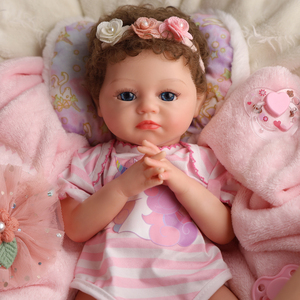Muñeca Bebé Reborn de Silicona Completa de 16 Pulgadas, Muñeca de Juguete para Hacer Manualidades, Muñeca Bebé Niña Dormida Suave - Product Image 2
