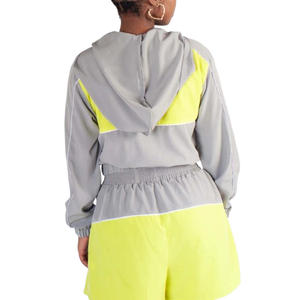 Personnalisé nouvelle mode coupe-vent femmes ensembles 2025 deux pièces Shorts ensemble élégant à manches longues Shorts costume léger Shorts ensemble - Product Image 4