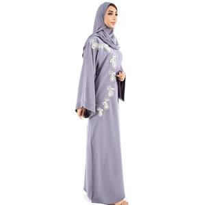 Breathable Latest Design High Quality Silk Modest Muslim Loose Floor Length Four Season Best Design Stylish <b>Abayas</b> for <b>Girls</b> - Product Image 5