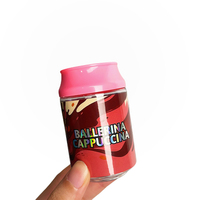 Nouveaux pots en plastique de 3,5 g au design de canette de soda, emballage de 100 ml avec bouchon coloré, pour bonbons gélifiés, herbes sèches, fleurs, canettes de soda en plastique de 3,5 g